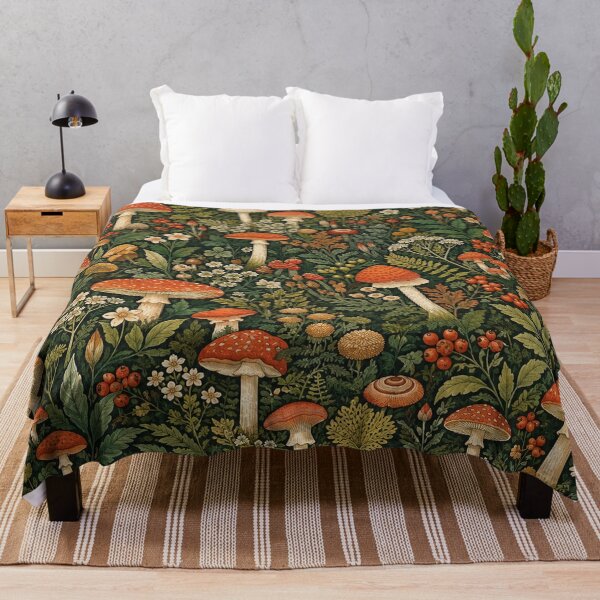 Item preview, Forest Picnic Mushroom Cherry Pattern designed and sold by Bawwe.