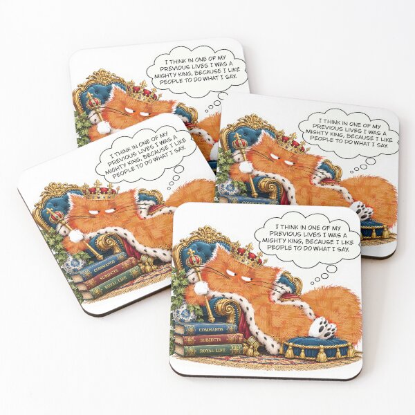 Item preview, Funny Cat King – Cat Humor designed and sold by TrueWoven Studio.