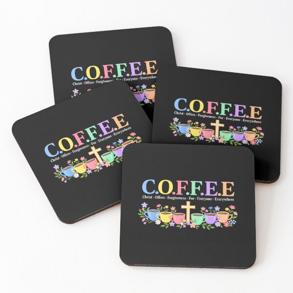 Item preview, Coffee Christ Offers Forgiveness For Everyone Everywhere designed and sold by HollienHittner.