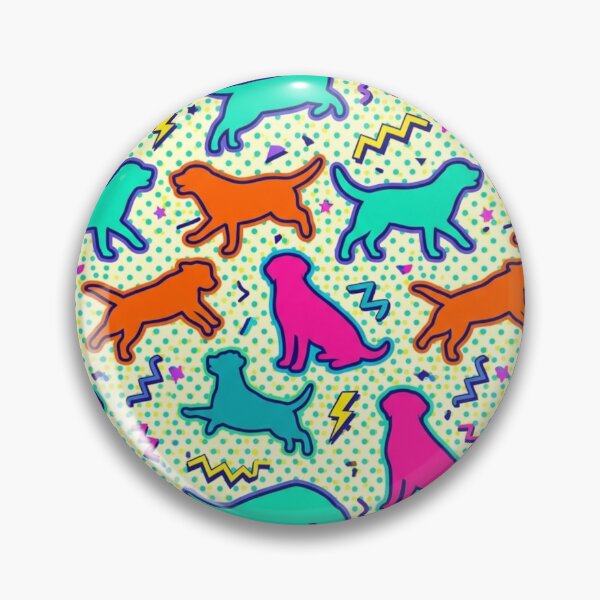 Item preview, Neon Retro Dog Pattern: 90s & Pop Art Style designed and sold by Goodthingstree.