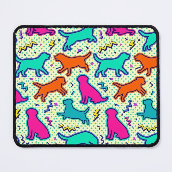 Item preview, Neon Retro Dog Pattern: 90s & Pop Art Style designed and sold by Goodthingstree.