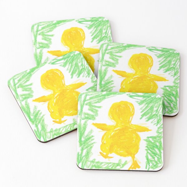 Item preview, 010 - duckling (oil pastel drawing) designed and sold by HeiiStudio.