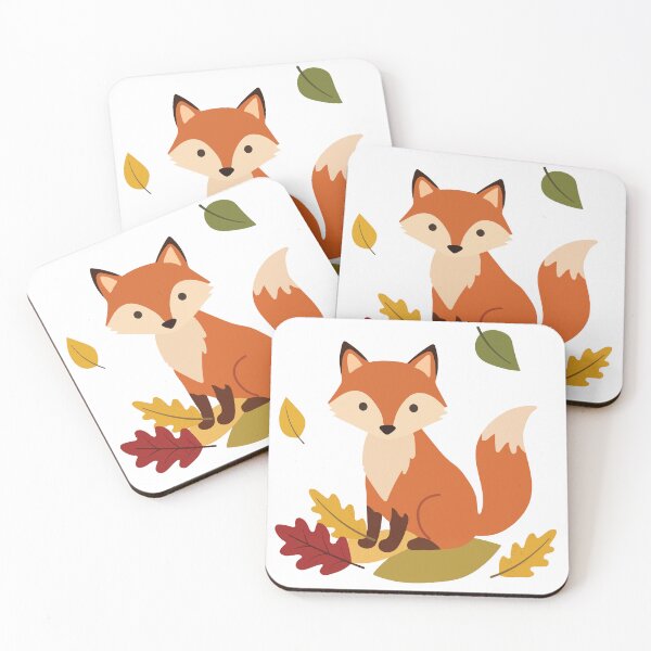 Item preview, Cute Autumn Fox  red foxIllustration designed and sold by BetweenForms.
