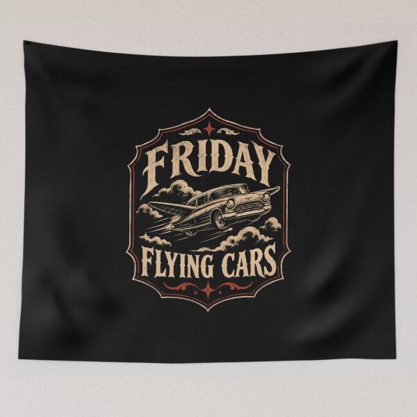 Item preview, Friday Flying Cars  designed and sold by DemureArtsy.