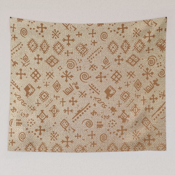 Item preview, Bogolan tradition – Authentic Mali Mudcloth Bambara Symbols designed and sold by Wolagno.