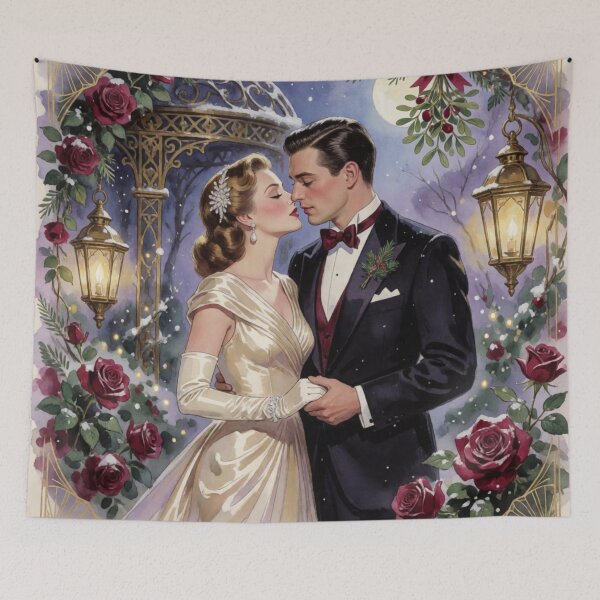 Item preview, Vintage Hollywood Christmas Romance designed and sold by Dream Bloom Gallery.