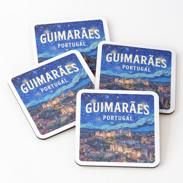 Item preview, Guimarães Portugal: Starry Night Art - Medieval Castle designed and sold by CircinusStore.