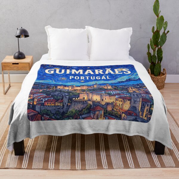 Item preview, Guimarães Portugal: Starry Night Art - Medieval Castle designed and sold by CircinusStore.
