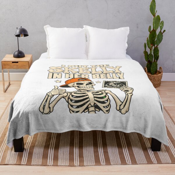 Item preview, Skelly In My Belly Skeleton Dad Halloween Pregnancy For Men designed and sold by HollienHittner.