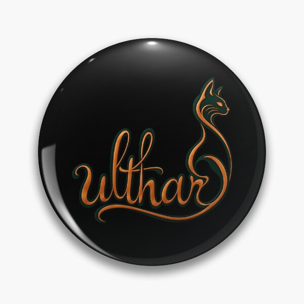 Item preview, H. P. Lovecraft: Ulthar Copper Cat Calligraphy designed and sold by Fenay Designs.