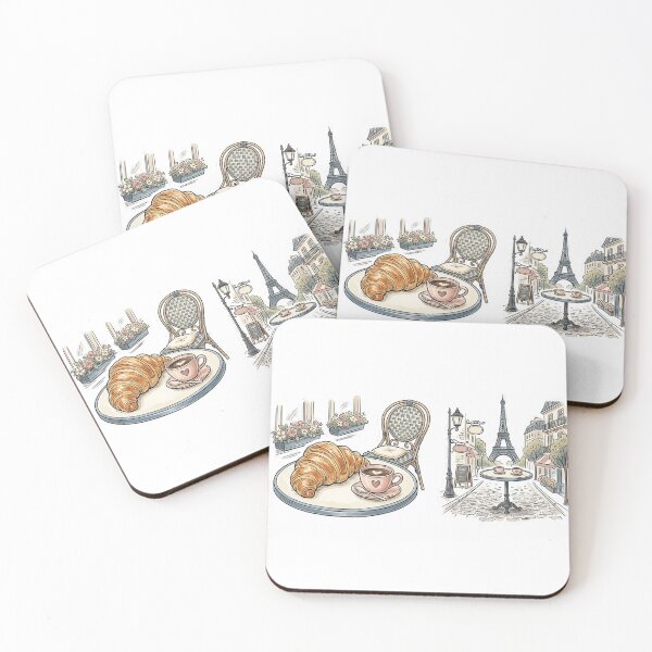 Item preview, Paris Cafe Daydream – French Cafe Aesthetic Sticker designed and sold by Stylestickers55.