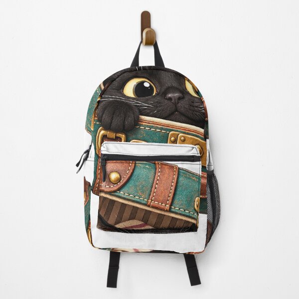Item preview, Lindo gato negro en una maleta diminuta designed and sold by Pocket Mood Studio.