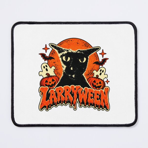 Item preview, Evil Larry - Larryween black cat Halloween designed and sold by gargrubinsa.