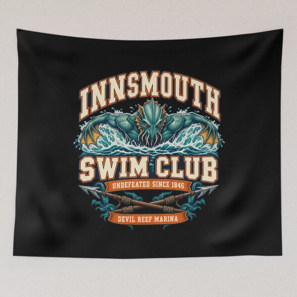 Item preview, H. P. Lovecraft: Innsmouth Swim Club Champion designed and sold by Fenay Designs.