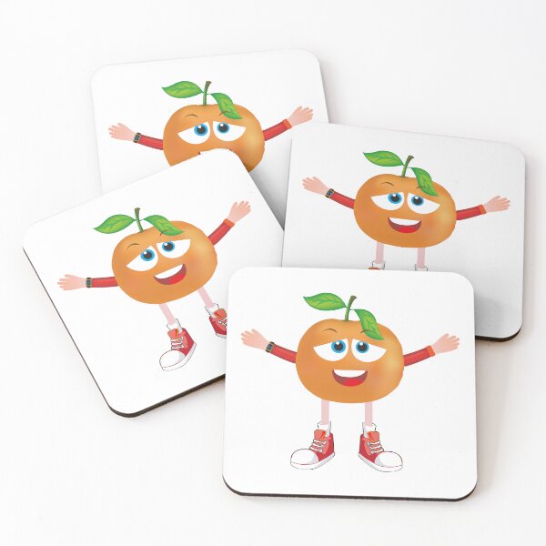 Item preview, Satisfied Tangerine Animated Character Boy Version designed and sold by ExpressiveToon.