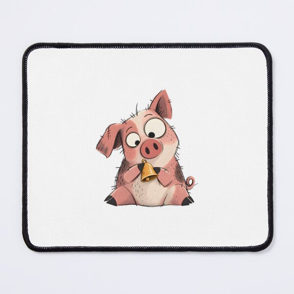 Item preview, Pig Cradling a Christmas Bell designed and sold by The-Art-of-D.