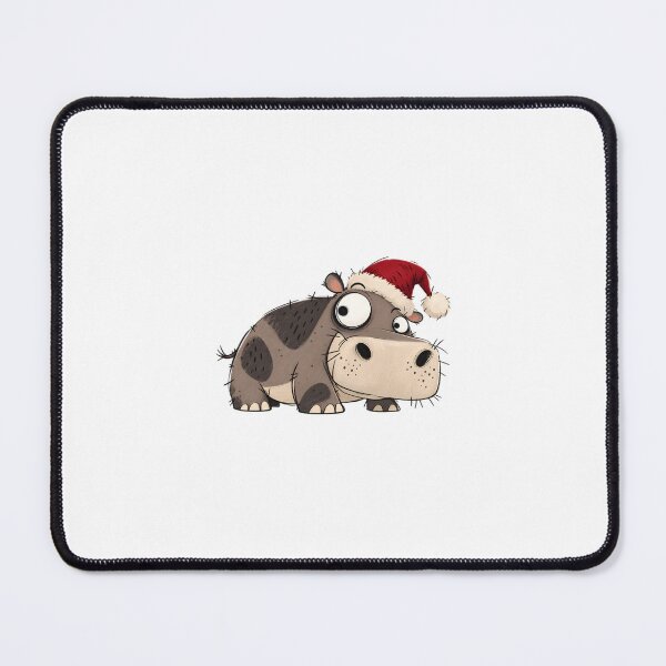 Item preview, Hippopotamus in a Santa Cap designed and sold by The-Art-of-D.