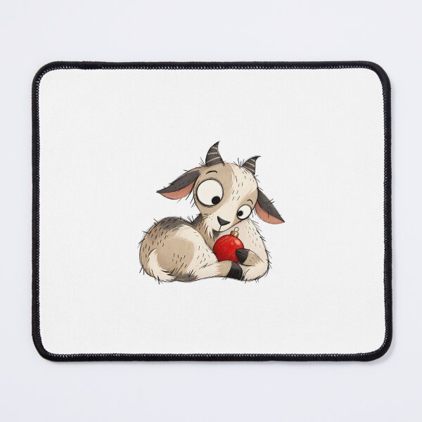 Item preview, Goat Holding a Red Christmas Bauble designed and sold by The-Art-of-D.