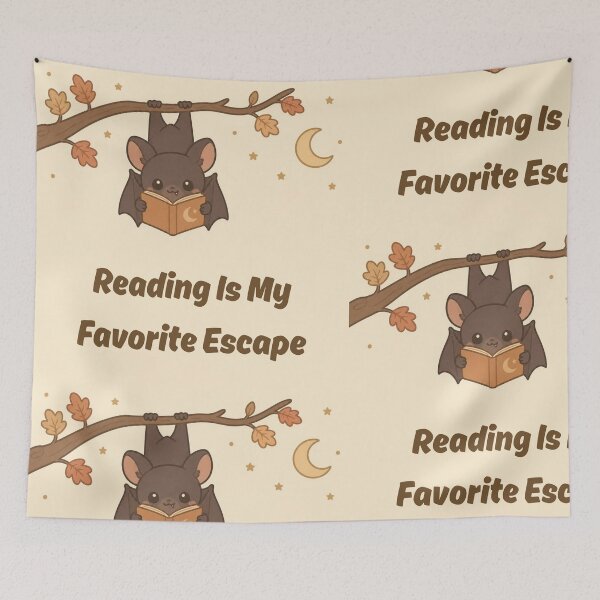 Item preview, Reading is my favorite escape designed and sold by creativityisfun.