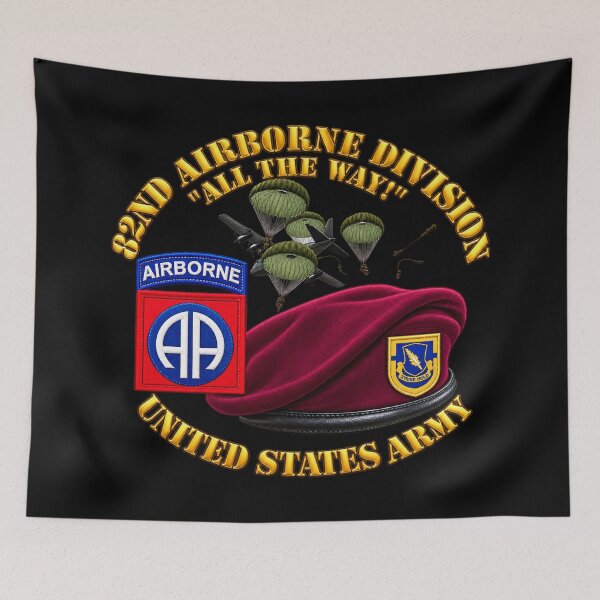 Item preview, 82nd Airborne Div - Beret - Mass Tac - Maroon  - 1st Bn - 504th Infantry - 3D - Transparent designed and sold by Military Insignia Products.