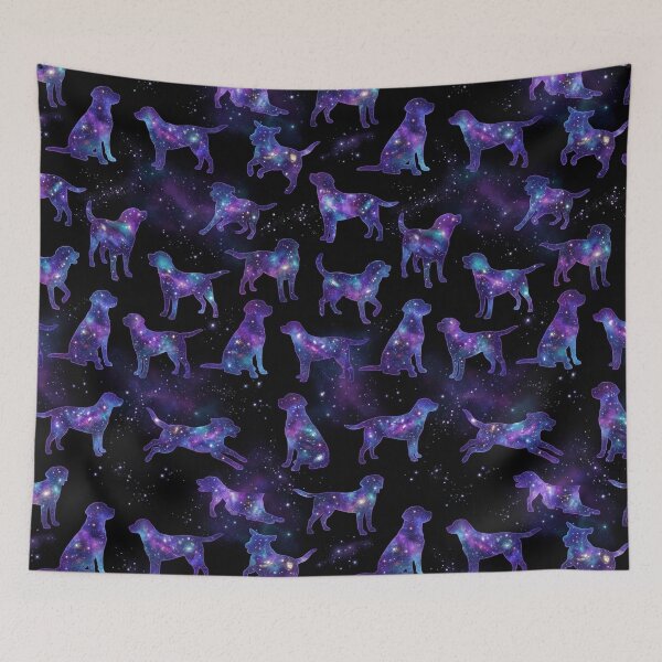 Item preview, Galaxy Dog Pattern: Space Labrador Silhouettes designed and sold by Goodthingstree.