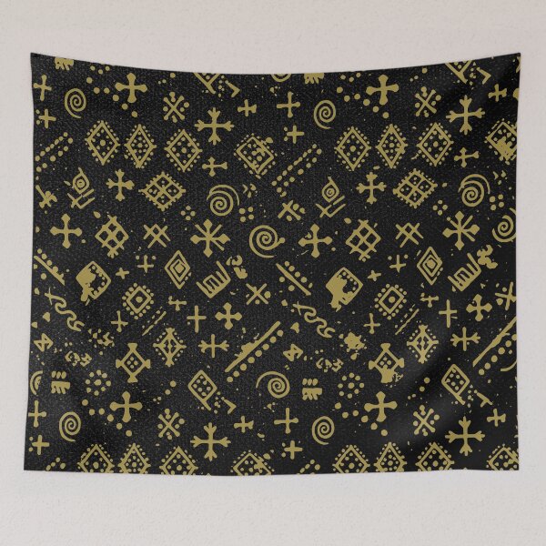 Item preview, Bogolan tradition – Authentic Mali Mudcloth Bambara Symbols designed and sold by Wolagno.