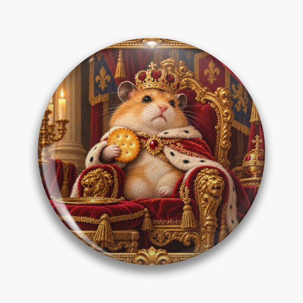 Item preview, The World's Smallest Tyrant Hamster King designed and sold by Pocket Mood Studio.