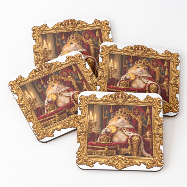 Item preview, The World's Smallest Tyrant Hamster King designed and sold by Pocket Mood Studio.