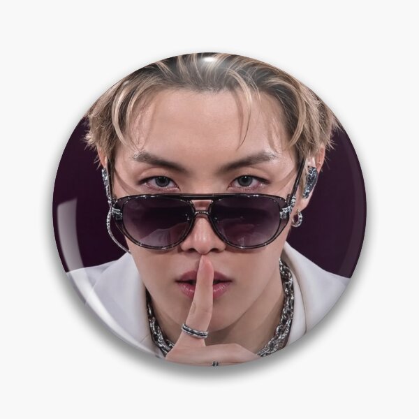 Item preview, j-hope BTS Blonde Hair Sunglasses Aesthetic Close-up designed and sold by MdeMaria04.