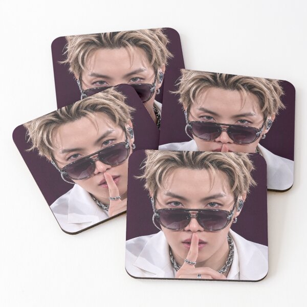 Item preview, j-hope BTS Blonde Hair Sunglasses Aesthetic Close-up designed and sold by MdeMaria04.