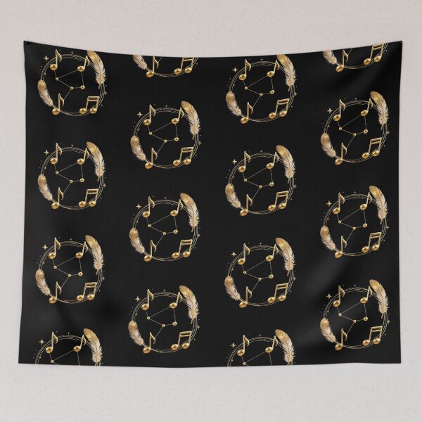 Item preview, Solenne Gold Feathers and Musical Notes designed and sold by Solenne Music.
