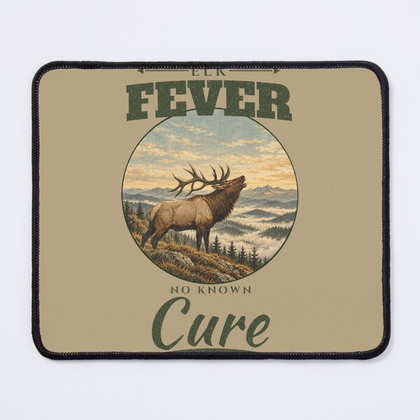 Item preview, Elk Hunter Gift Elk Fever No Known Cure Elk Hunting designed and sold by Worn & Witty.