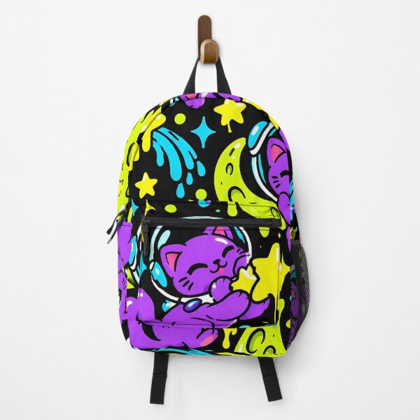 Item preview, Meteor Surfing Cat Neon Space Adventure designed and sold by Thai Vibe Studio.