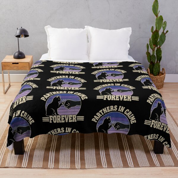 Item preview, Partners In Crime Forever Cute Black Cat Paw Fist Bump Vintage Sunset designed and sold by Dogandesighn.