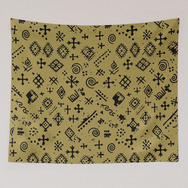 Item preview, Bogolan tradition – Authentic Mali Mudcloth Bambara Symbols designed and sold by Wolagno.