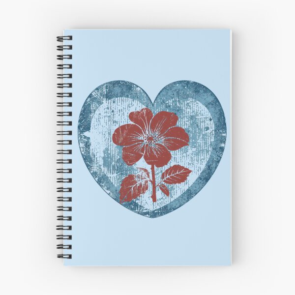 Item preview, Distressed Heart with Flower designed and sold by cbfineart.