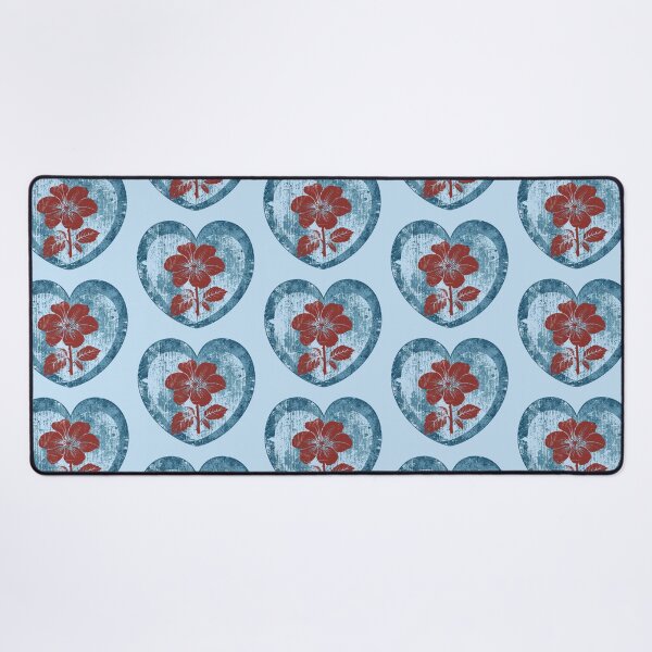 Item preview, Distressed Heart with Flower designed and sold by cbfineart.
