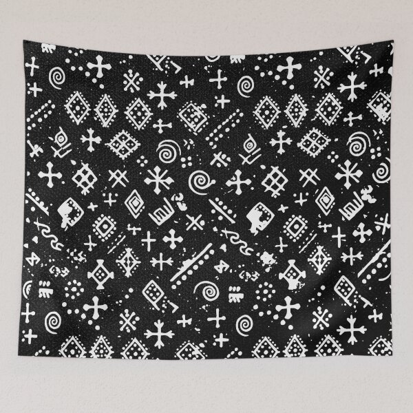 Item preview, Bogolan tradition – Authentic Mali Mudcloth Bambara Symbols designed and sold by Wolagno.