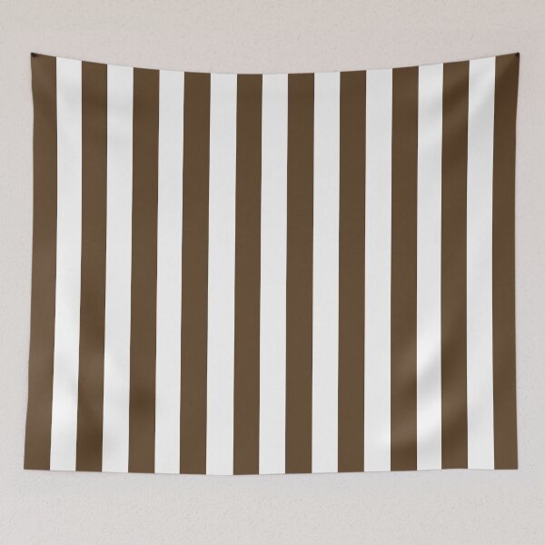 Item preview, Brown and white vertical stripes pattern designed and sold by RishabhArts1.