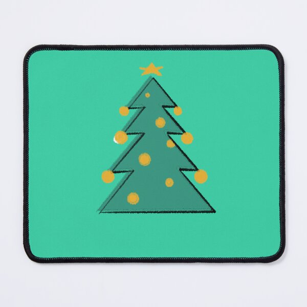 Item preview, Hand drawn Christmas Tree on Green background designed and sold by CocoRand.