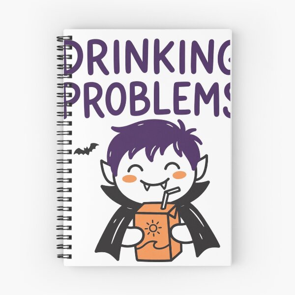 Item preview, Drinking Problems Cute Vampire Halloween Tee designed and sold by A Light Worker.