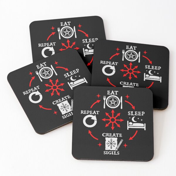 Item preview, Eat Sleep Create Sigils Repeat - Chaos Magick designed and sold by R-A Designs.