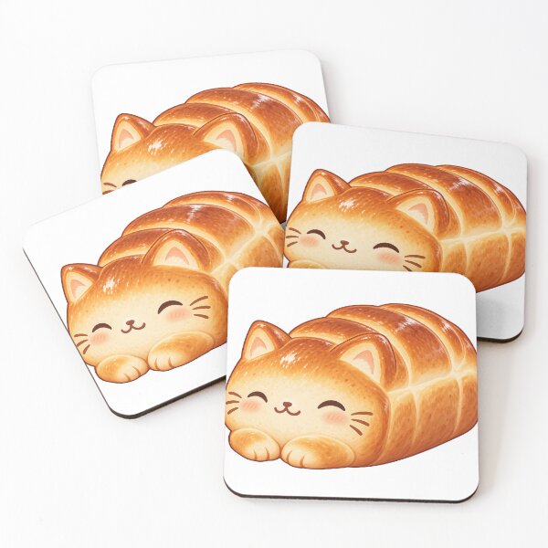 Item preview, Cute Cat Shaped Bread Loaf designed and sold by Pocket Mood Studio.