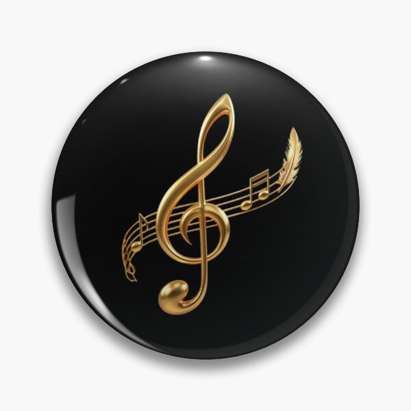 Item preview,  Solenne Gold Feathers, Treble Clef and Musical Notes designed and sold by Solenne Music.