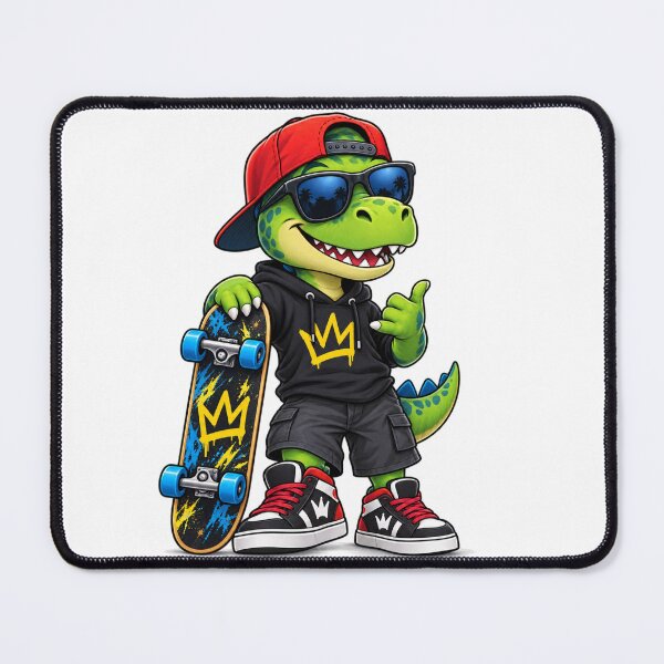 Item preview, Cool Skateboarding Dinosaur – Streetwear Dino Kid designed and sold by Rod7Shirts.