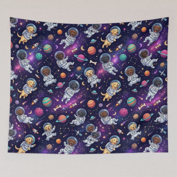 Item preview, Astronaut Dog Patron: Labradors in Outer Space designed and sold by Goodthingstree.