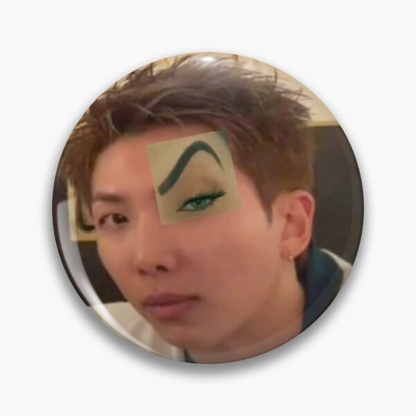 Item preview, RM Raised Eyebrow Meme BTS Kim Namjoon Funny Edit designed and sold by MdeMaria04.