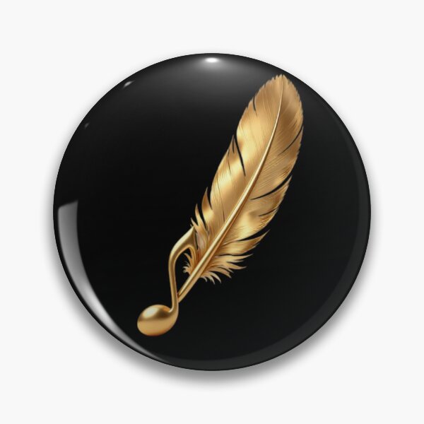 Item preview, Solenne Gold Feathers and Musical Notes designed and sold by Solenne Music.