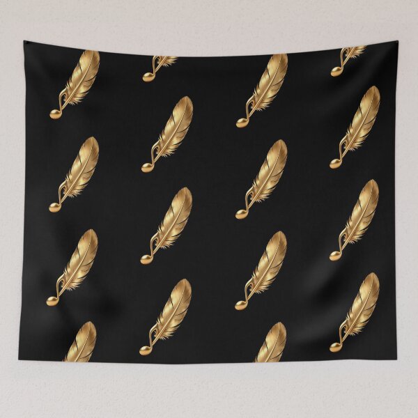 Item preview, Solenne Gold Feathers and Musical Notes designed and sold by Solenne Music.