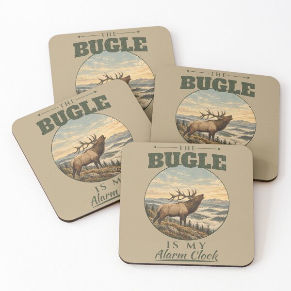 Item preview, Elk Hunter Gift The Bugle Is My Alarm Clock Elk Hunting designed and sold by Worn & Witty.